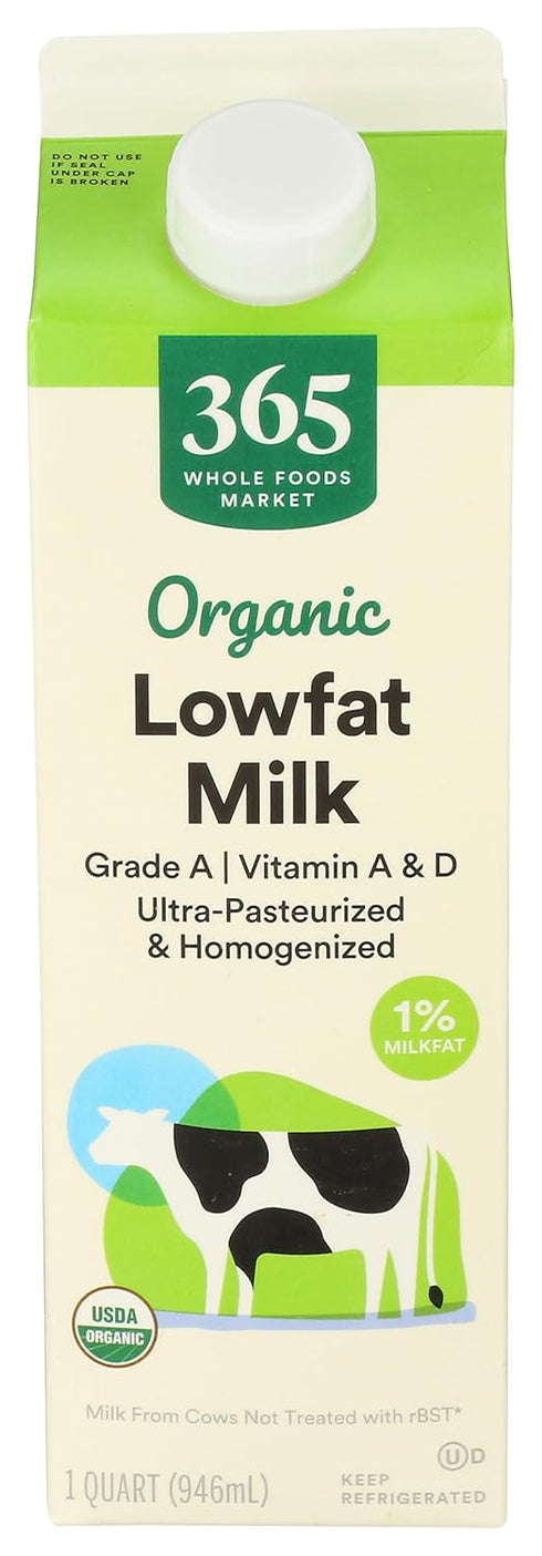 365 by Whole Foods Market , Organic 1% Milk, 32 Fl Oz