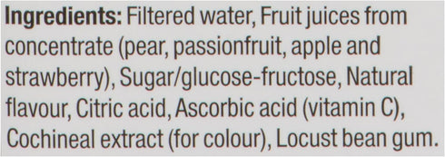 Fruitopia 1L 34 oz (1L, 4) Strawberry Passion Awareness Fruit Juice / Each