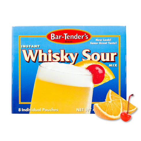 Bar-Tenders Instant Whiskey Sour Cocktail Mix, Net Wt. 4.7 oz. (8 pouches)