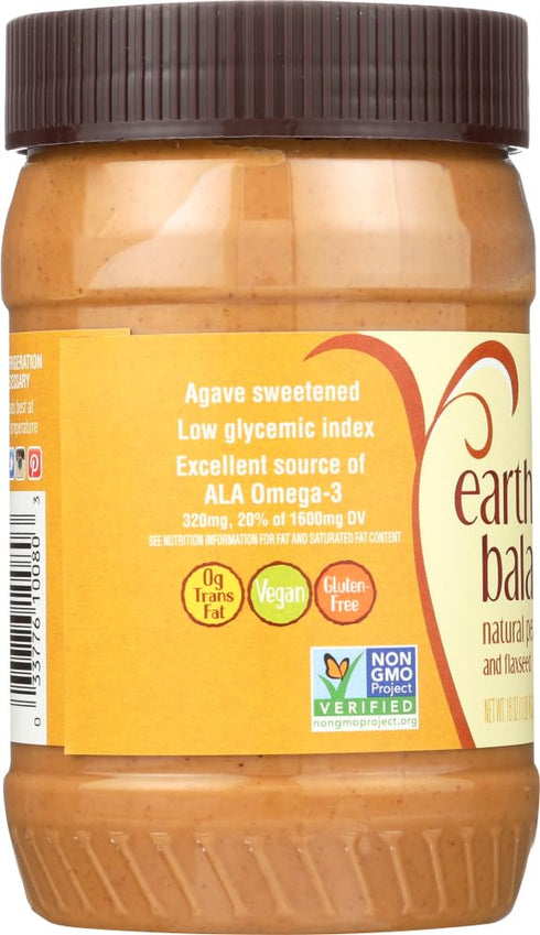 Earth Balance (6x16 OZ) Creamy Peanut Butter