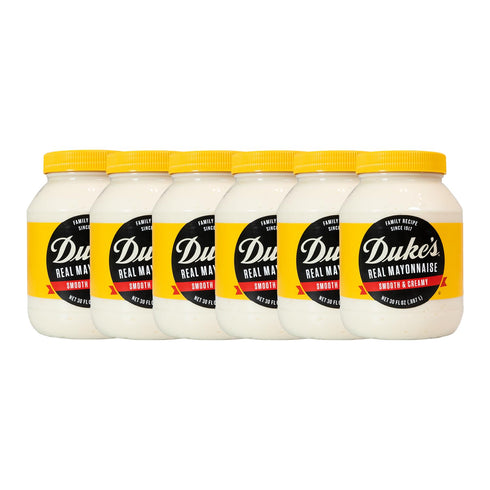 Dukes Real Mayonnaise Jar Original Smooth & Creamy Taste, 30 Ounce (Pack