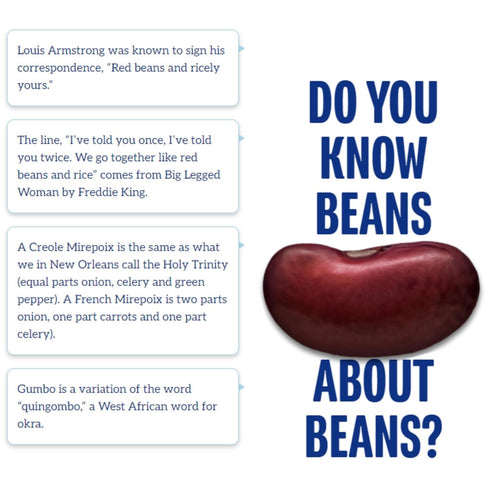1 (Pack 6) Blue Runner Creole Cream Style Red Beans, Pound of - Easy Heat and Serve for Delicious Meals - Authentic New