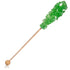 36 Candy Envy - Green Caf Sugar Sticks Mini Rock Candy - Individually Wrapped Drink Stirrers - Lime Flavored