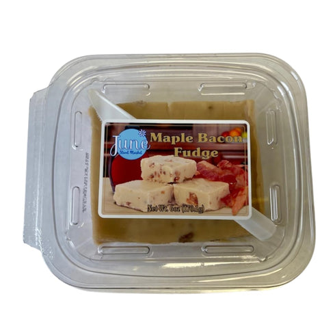 June Street Market 6 oz. Gourmet Fudge, Crafted for Indulgence, (Maple Bacon)