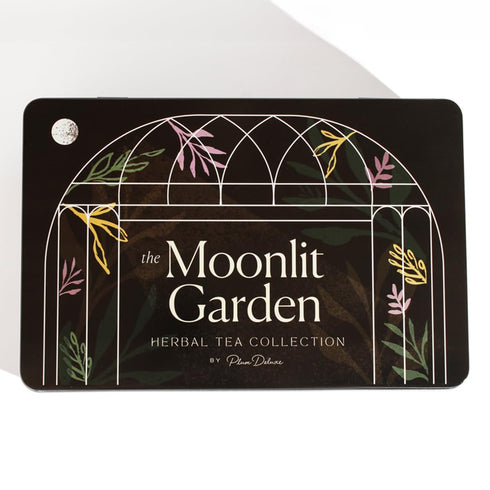 Set 5 75+ Moonlit Garden Collection Assorted Herbal Tea Gift - Hand-Crafted Loose Leaf Teas, Presentation Gift Box