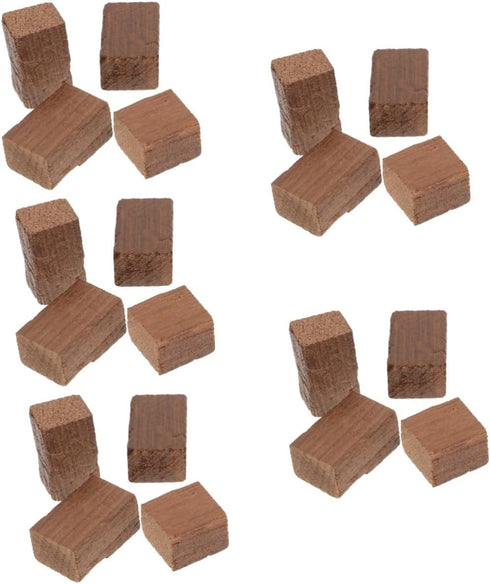 Healifty 5pcs Red Wine Brewing Wood Chips Blocks for Home Fermentation Flavor