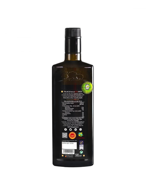 Palacio de los Olivos 16.9 Oz 500ml | Picual Gourmet Extra Virgin Olive Oil - Cold pressed oil, Early Harvest - Fl