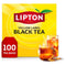 Lipton Black Tea Bags, Hot or Iced High Caffeine Tea, 100 Total