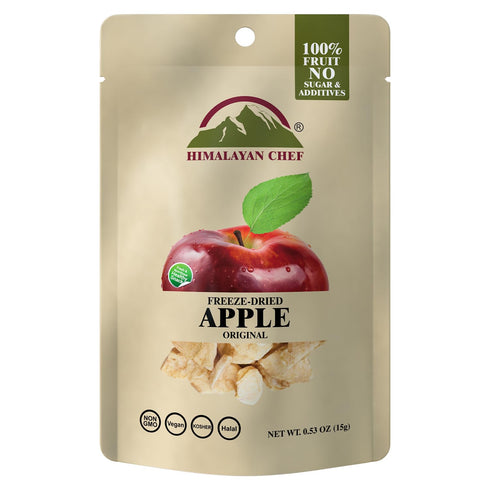 Himalayan Chef Freeze-Dried Fruit 15g Freeze-Dried Apple, Healthy Organic Fruits Snacks for