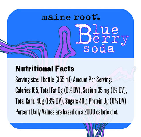 Maine Root 12 Pack) Soda - Fair Trade Craft Soda in Glass Bottles (Blueberry
