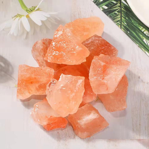 RCSTONE 1.18 1.97 Inches, 0.22 M33, Himalayan Pink Crystal Salt Stones, to Pounds for Salt Lamp, Bowl, and Decorations