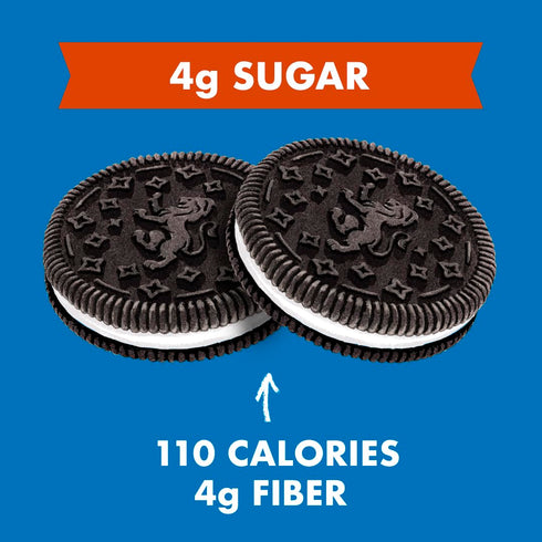 40 (10 Packs 1.69oz) Rip Van LEOs - Cookies and Cream Sandwich Cookies - Low Sugar Snack Cookies - Low Carb Snack