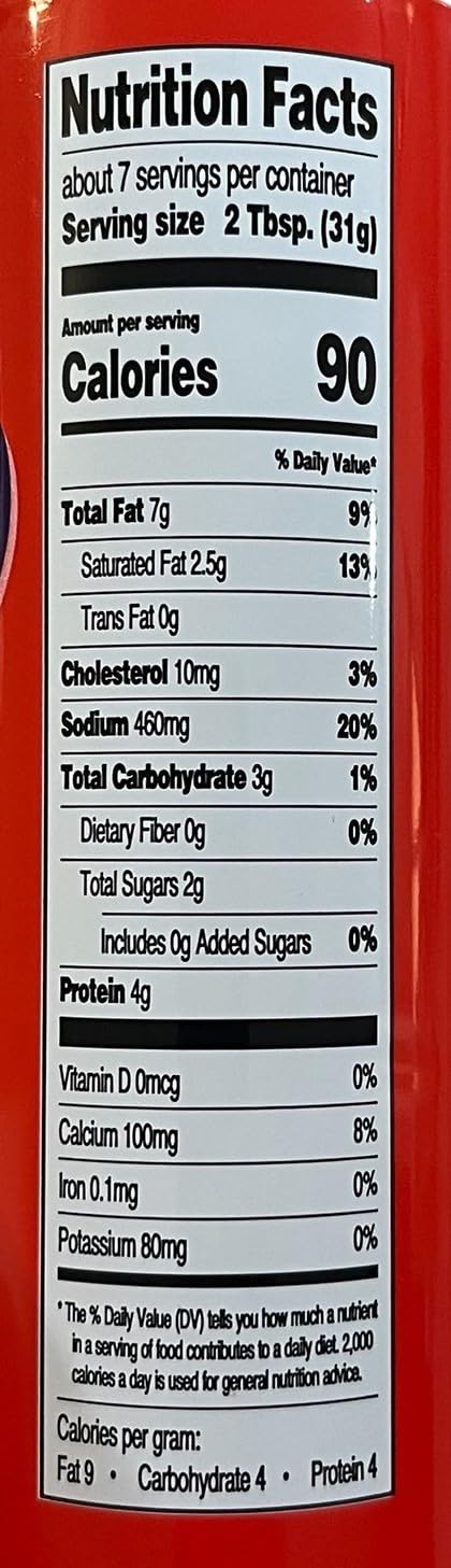 Generic 8oz Cheese Wow - Easy Cheese Spray Can - Spicy Nacho Can Crackers Sandwich Snack On the Go