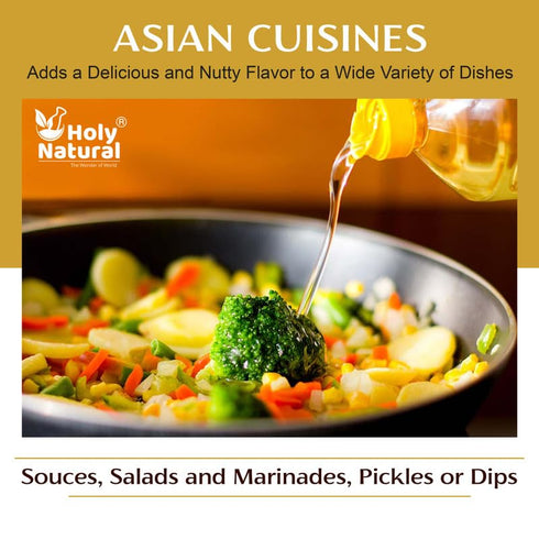 Sesame Seed Oil, Extra Virgin Cold-Pressed, No GMO, Untreated, Unrefined, Great for Cooking & Flavor Enhancer (10.15 Fl