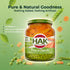 Hak 12.3oz 6 Pack Green Peas with Carrots in Glass Jar - Ready-to-Eat Mixed Vegetables with Sea Salt & Water - Canned