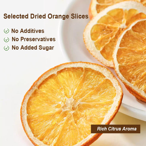 Fraunitsh 3.17oz/90g, Dried Orange Slices, Dehydrated Dried Oranges Slices for Cocktails, Garnishes, Cakes, Crafts