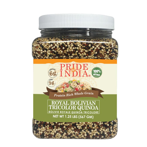 Pride Of India - Natural Three Color Quinoa - 100% Royal Bolivian