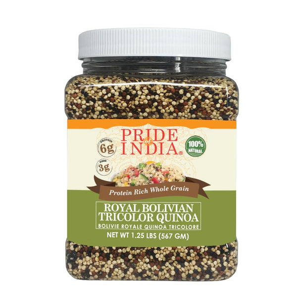 Pride Of India - Natural Three Color Quinoa - 100% Royal Bolivian