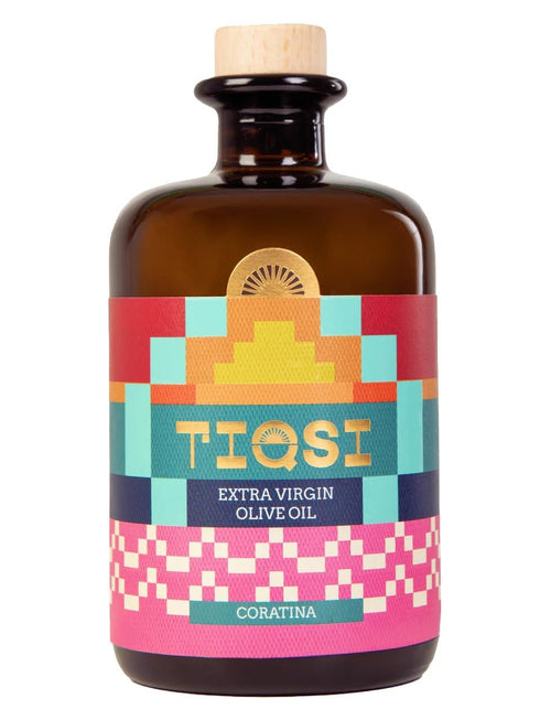 TIQSI Coratina Extra Virgin Olive Oil, 16.9 fl oz (500ml) | Ideal with