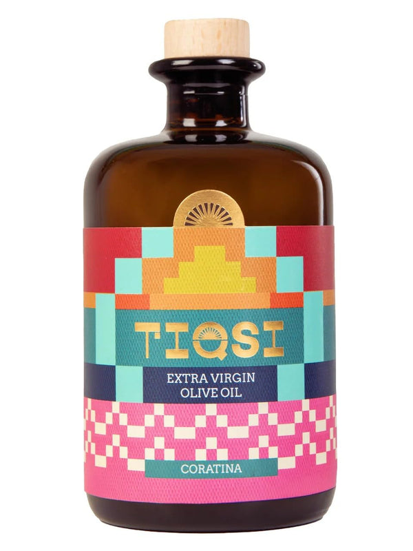 TIQSI Coratina Extra Virgin Olive Oil, 16.9 fl oz (500ml) | Ideal with