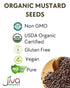 Jiva Organics Organic Black Mustard Seeds, 7oz, Non-GMO, Gluten Free