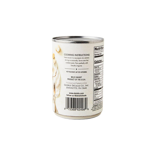 10.5 6 Pack, DeLallo Italian Red Clam Sauce, Ounce Can, Made with Fresh Sea Clams, Dairy Free
