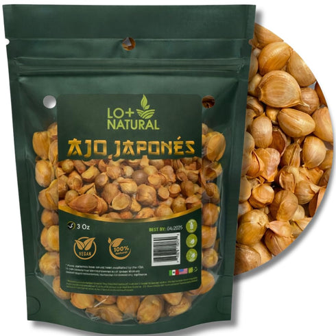 Ajo Japones 3oz (Japanese Garlic) Premium Quality resalable Bag Keeps Garlic Always