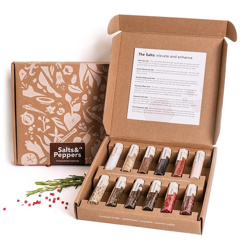 Salt & Pepper Gift Box l Spice & Seasoning Set for Cooking