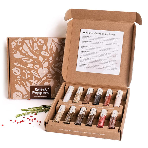 Salt & Pepper Gift Box l Spice & Seasoning Set for Cooking