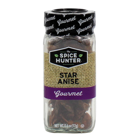 The Spice Hunter Whole Star Anise, 0.6-Ounce Jar