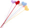 6pcs Handmade Crochet Heart Bouquet Soft Yarn Knitted Flowers for Weddings Valentine