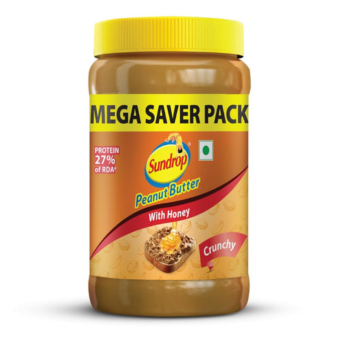 Generic Butter with Honey spread- Crunchy- 900g- Delicious Spread- No Preservatives- Protein Rich-