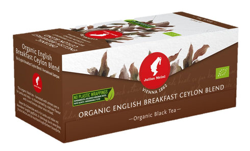 Julius Meinl Organic Ceylon English Breakfast Blend Black Tea 25 tea bags - Plastic