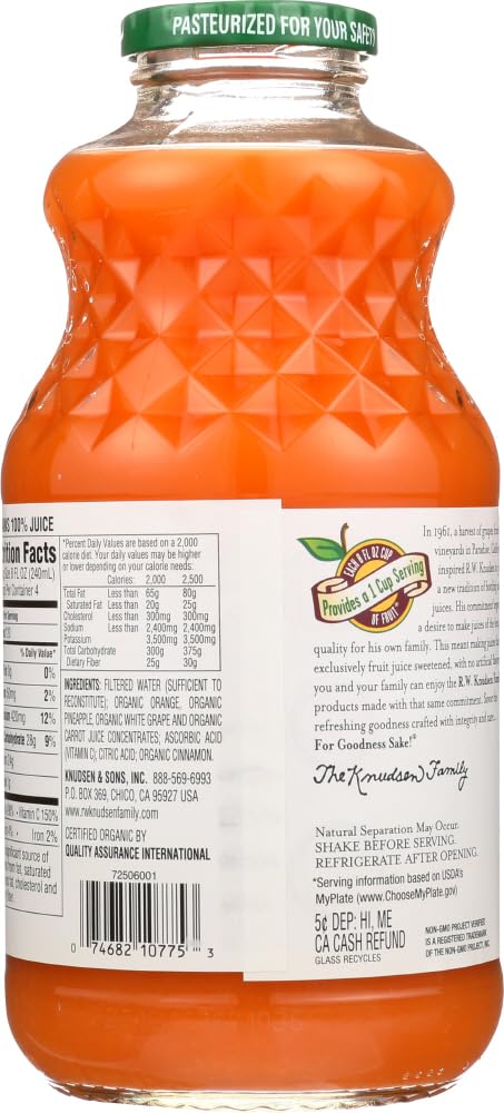 Organic Carrot Orange Juice by Knudsen