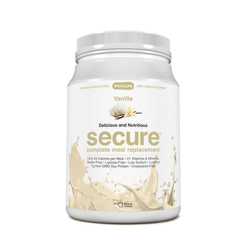 ANDREW LESSMAN Secure Soy Complete Meal Replacement - Vanilla - 10 Servings, 63 Calories, 7g Non-GMO Soy Protein