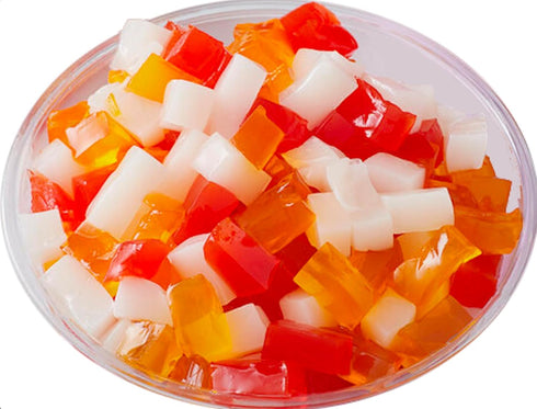 134 oz, 8.4 Lbs Spot of Joy Rainbow Jelly Topping for Boba Tea, Jelly Topping for Bubble Tea and Smoothies