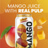 16.57 Oz (12-Pack) De Mi Pais Mango Juice Drink with Pulp Refreshing Canned Juice with Real Mango Chunks, Naturally