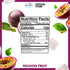 (6 Mogu Mogu Drink Passion Fruit Bottles) Delicious drinks made with nata de coco (coconut jelly). Fun chewable juice