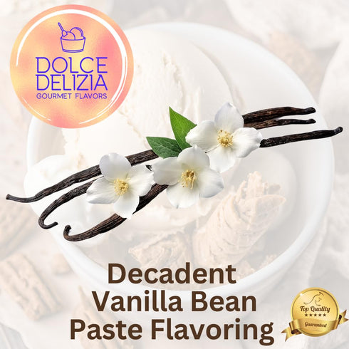 (500g, 1.1 lbs) Vanilla Bean Flavoring for Gelato, Rolled Ice Cream, and Ice Cream. Made with Natural Madagascar
