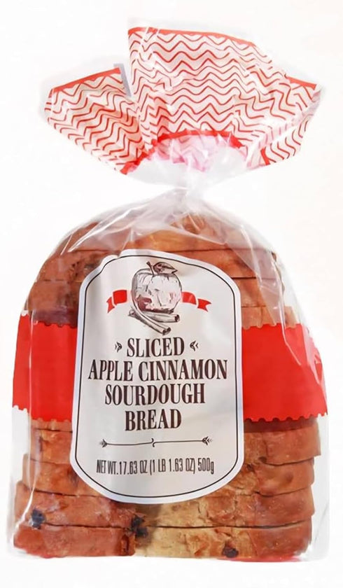 Generic Sliced Apple Cinnamon Sourdough Bread Fall Bread 17.6oz