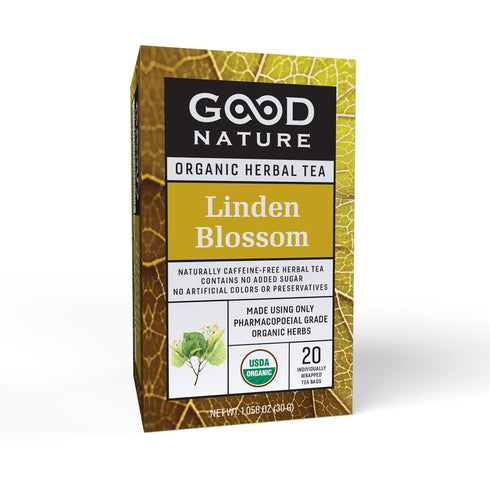 Good Nature Organic Linden Blossom Tea, 20 Tea Bags, 1.07 Ounce