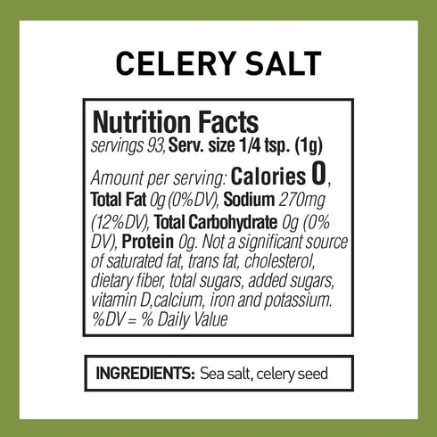 3.3 (Pack 6) The Spice Hunter Celery Salt Blend, Ounce