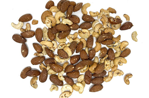 9 Everything Bagel Cashews and Almonds, Flavored Cashews, Flavored Almonds with Everything Bagel Seasoning, Mixed Nuts