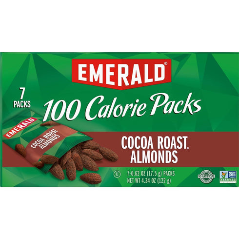 Emerald 100 Pack (Pack 4) Cocoa Roast Almonds Calorie