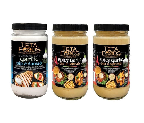 Teta Foods Assorted Selection of Middle Eastern Garlic Spread - Toum (1