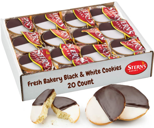 Black and White Cookies | 20 Gourmet Cookies Individually Wrapped | NY