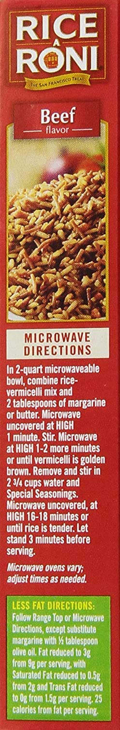 (Pack 6) Rice a Roni, Beef Flavored Rice