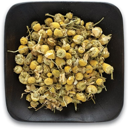 1-pound Frontier Co-op Organic German Whole Chamomile Flowers, Bulk Bag, Makes Relaxing/Calming Tea, Kosher, Non
