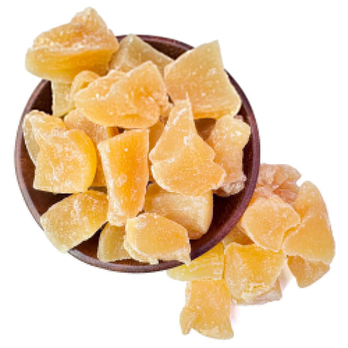 5 NY Spice Shop Crystalized Ginger Pieces - Pound Crystallized Candied Ginger Chunks - Spicy & Sweet Dried Crystals