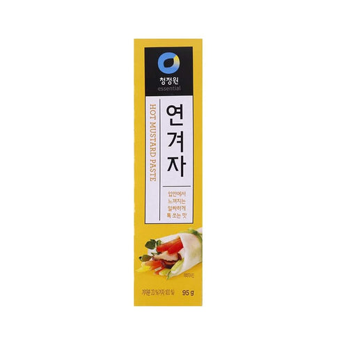Chung Jung One Korean Premium Hot Spicy Yellow Mustard Paste, All-Natural, 95g, No Synthetic Additives
